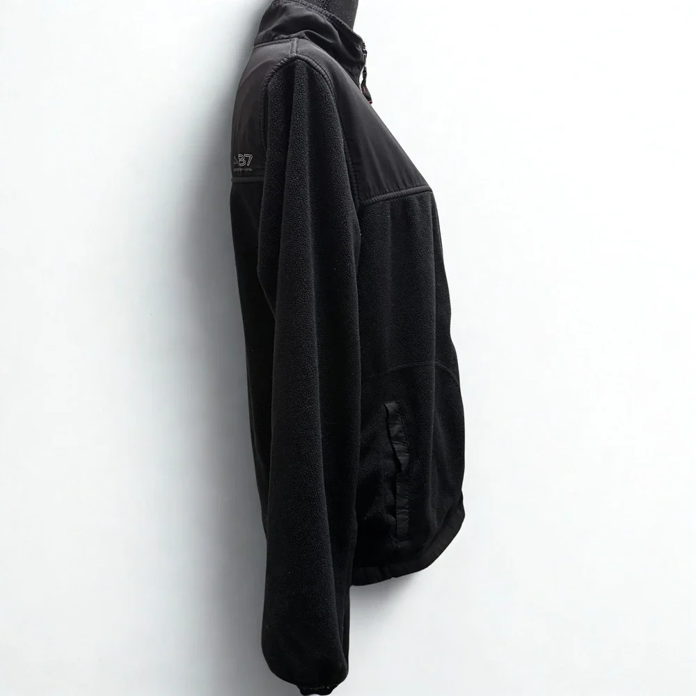 Aeropostale Black Fleece Jacket Full Zip Pockets Size S P‎